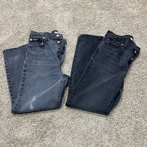 Levi's Women's High Rise Jeans - Black and Gray